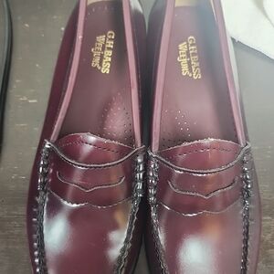 G.H. Bass & Co. Men's Wine Leather Loafers